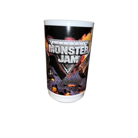 2009 Whirley DrinkWorks Monster Jam Truck Cup Grave Digger & Maximum Destruction - Picture 1 of 14